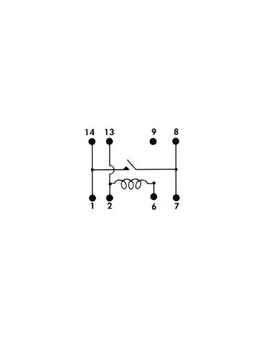 DIL RELAIS 0.5A/10W MAX. 1 x MAAK 5Vdc