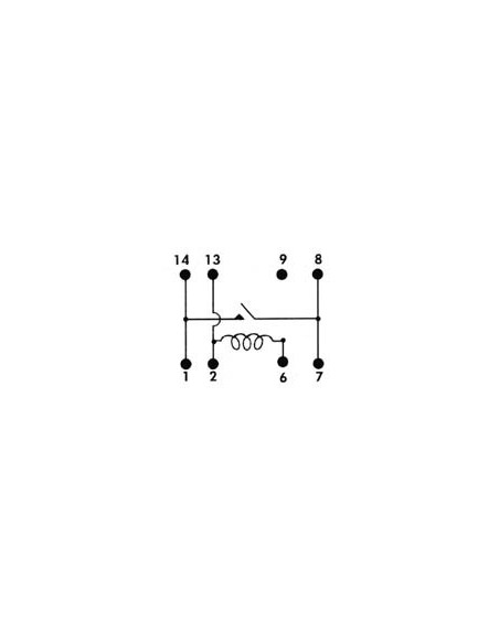 DIL RELAIS 0.5A/10W MAX. 1 x MAAK 5Vdc