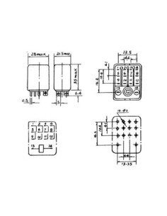 HEAVY-DUTY RELAY 3A/28VDC-220VAC 4 x INVERTER 12Vdc 2
