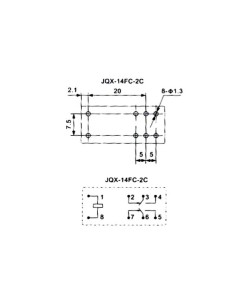 VERTICAL RELAY 5A/30VDC-220VAC 2 x INVERTERS 6Vdc 2