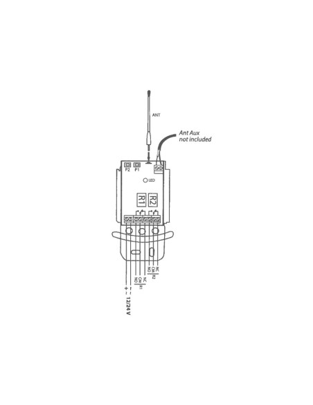Ensemble récepteur sans fil + 2 émetteurs, utilisation extérieure