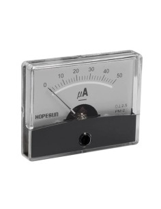 ANALOGE PANEELMETER VOOR DC STROOMMETINGEN 50µA DC / 60 x...
