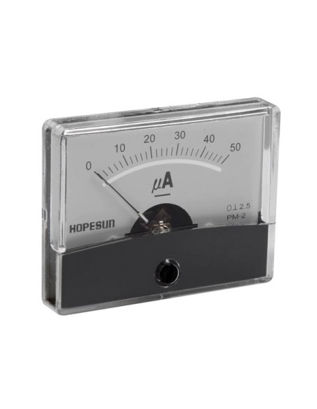 AMPEREMETRE ANALOGIQUE DE TABLEAU 50µA CC / 60 x 47mm
