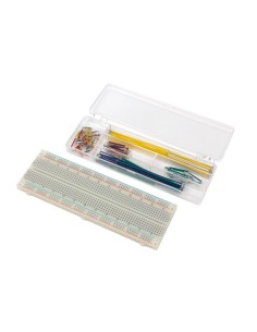 SOLDEERLOZE BREADBOARD - 830 INSTEEKPUNTEN + DRAADBRUGGEN...