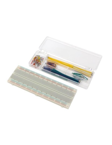 SOLDEERLOZE BREADBOARD - 830 INSTEEKPUNTEN + DRAADBRUGGEN - 140 st