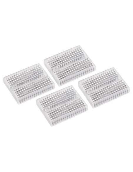 SET OF MINI BREADBOARDS - 170 TIE-POINTS - 4 pcs