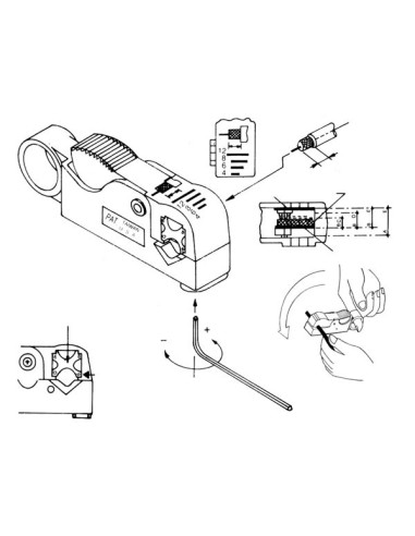 COAX CABLE STRIPPER (RG58-RG59)