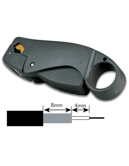 COAX KABELSTRIPPER MET 3 MESSEN (RG58-RG59)