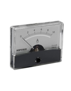 ANALOGE PANEELMETER VOOR DC STROOMMETINGEN 10A DC / 60 x...