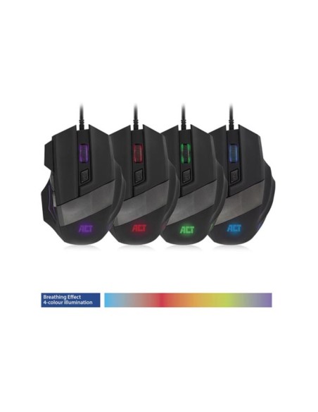 Wired gaming mouse with illumination