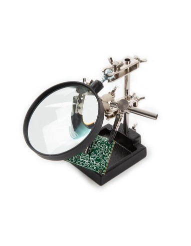 HELPING HAND WITH MAGNIFIER