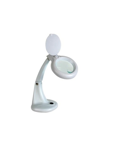 DESK LAMP WITH MAGNIFYING GLASS 3 + 12 DIOPTRE - 12W - WHITE