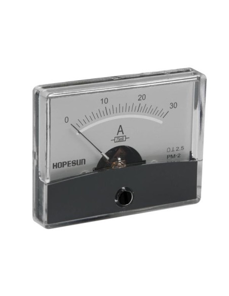 AMPEREMETRE ANALOGIQUE DE TABLEAU 30A CC / 60 x 47mm