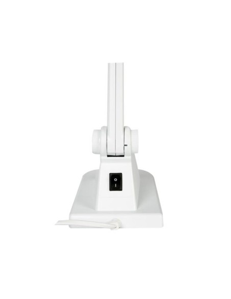 SCHREIBTISCHLAMPE MIT LUPE 3 + 12 DIOPTRIEN - 12W - WEIß