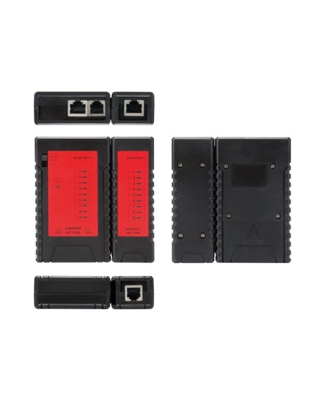 LAN-TESTER FÜR 8P8C (RJ45), 6P6C (RJ12), 6P2C (RJ11), 4P4C (RJ10)