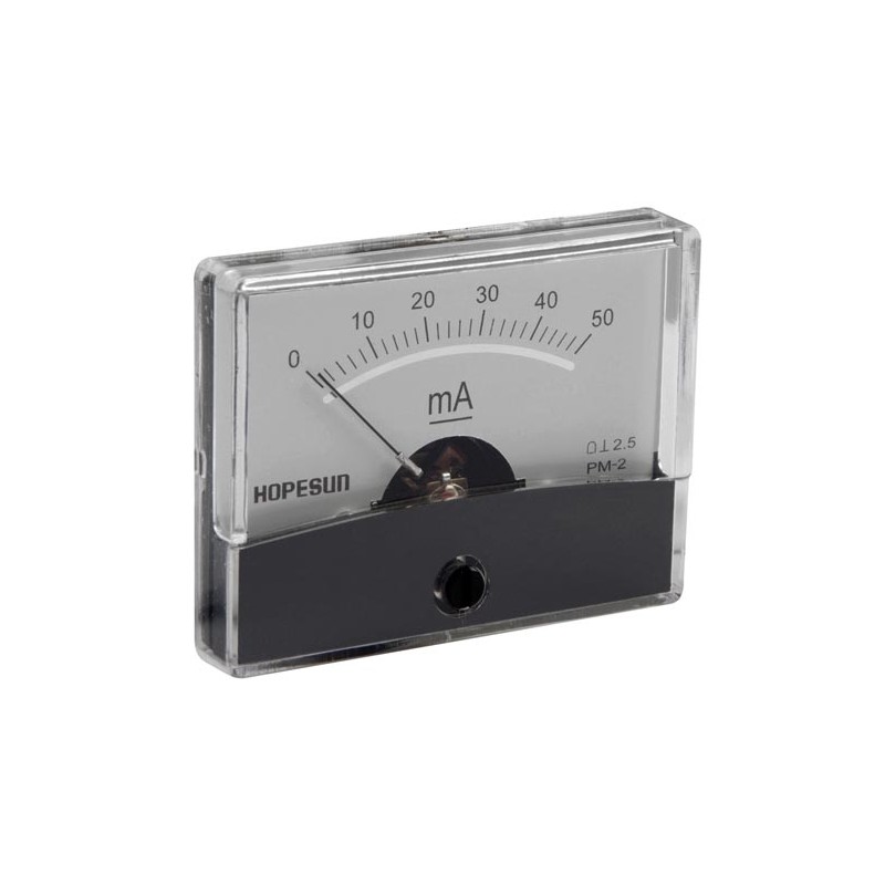 ANALOGUE CURRENT PANEL METER 50mA DC / 60 x 47mm