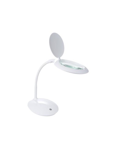 LAMPE-LOUPE LED - INTENSITÉ VARIABLE - 3 DIOPTRIES - 60 LEDs - BLANC