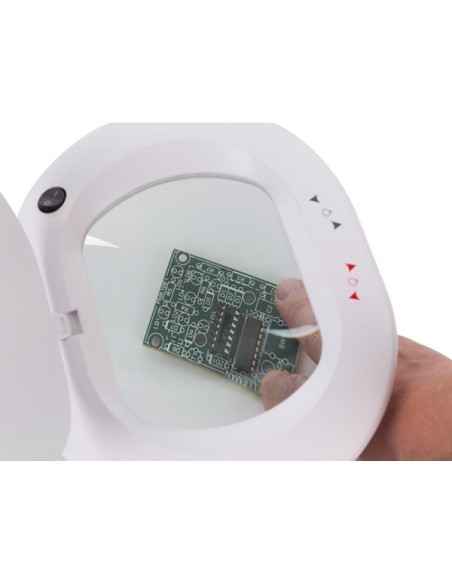 LAMPE-LOUPE LED - INTENSITÉ VARIABLE - 5 DIOPTRIES - 60 LEDs