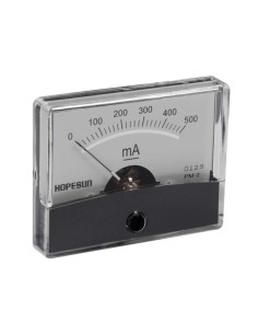 ANALOGE PANEELMETER VOOR DC STROOMMETINGEN 500mA DC / 60...