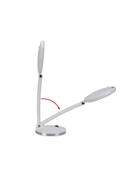 LED DESK LAMP WITH MAGNIFYING GLASS 5 DIOPTRE - WHITE