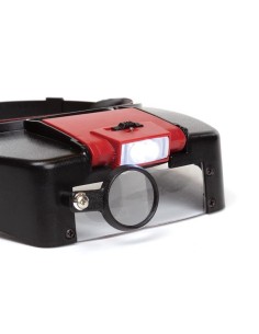 VERGROOTGLAS MET HOOFDBAND en LEDVERLICHTING 1.8x - 2.3x... 2