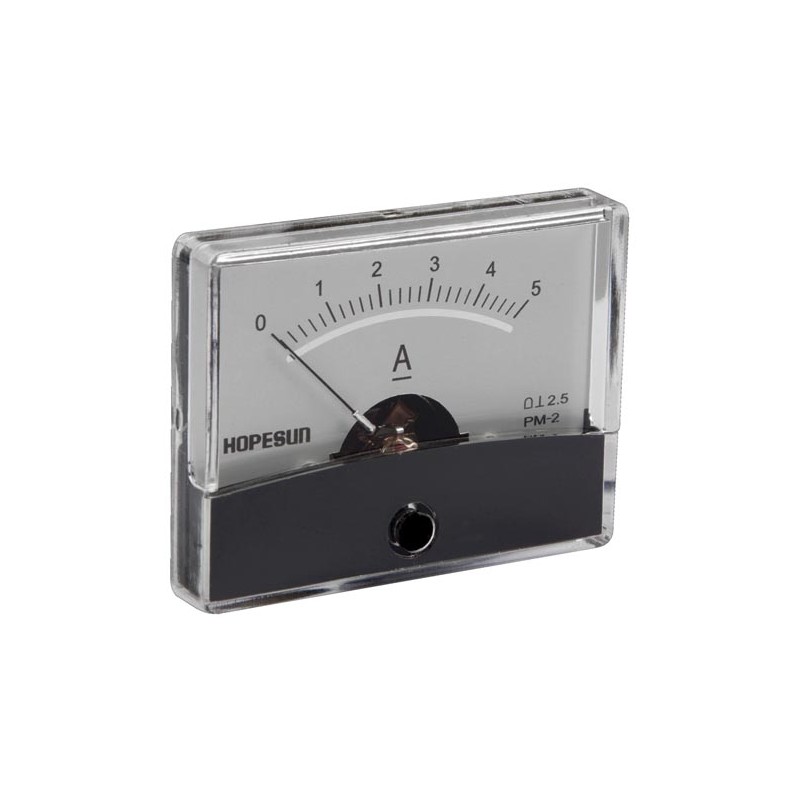ANALOGUE CURRENT PANEL METER 5A DC / 60 x 47mm