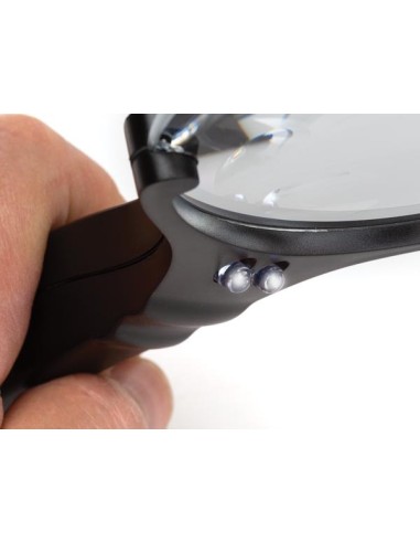 LOUPE LED 2.5x 4x - 12 pcs en présentoir