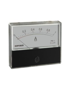 ANALOGE PANEELMETER VOOR DC STROOMMETINGEN 1A DC / 70 x 60mm