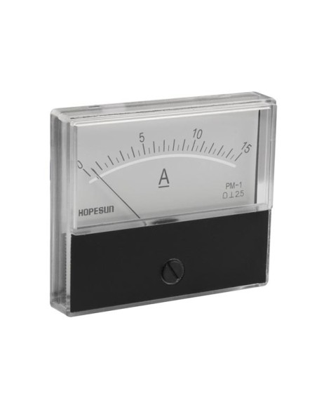 ANALOGES EINBAU-STROMMESSGERÄT 15 A DC / 70 x 60 mm