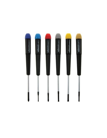 JEU DE 6 TOURNEVIS DE PRÉCISION (PLAT + CRUCIFORME)