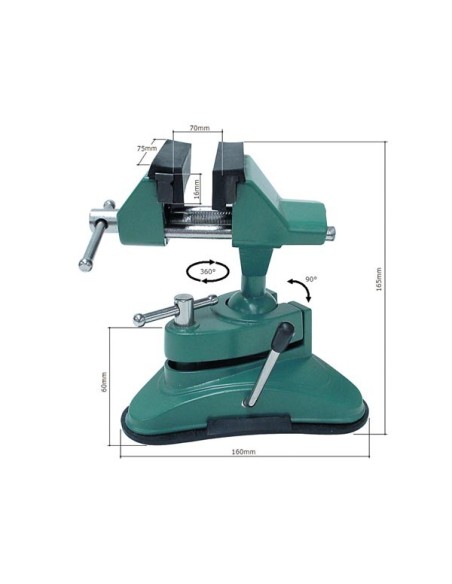 VACUUM TABLE VICE WITH STANDARD HEAD