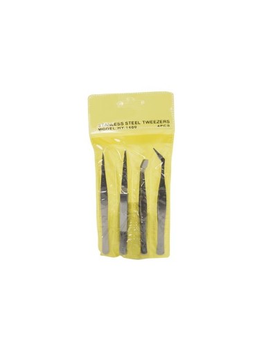 SET OF 4 TWEEZERS