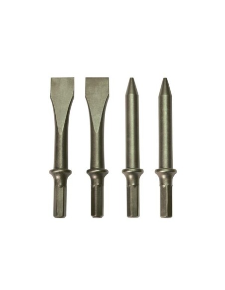 4 Beitels met Zeskantschacht