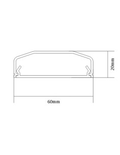 CABLE COVER - PVC - 60 x 250 mm - WHITE 2