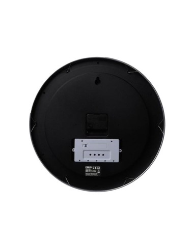 ALUMINIUM LCD WALL CLOCK WITH THERMOMETER,...