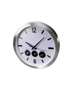 ALUMINIUM-WELTZEITUHR MIT UND DREI ZEITZONEN - Ø 45.5 cm 2