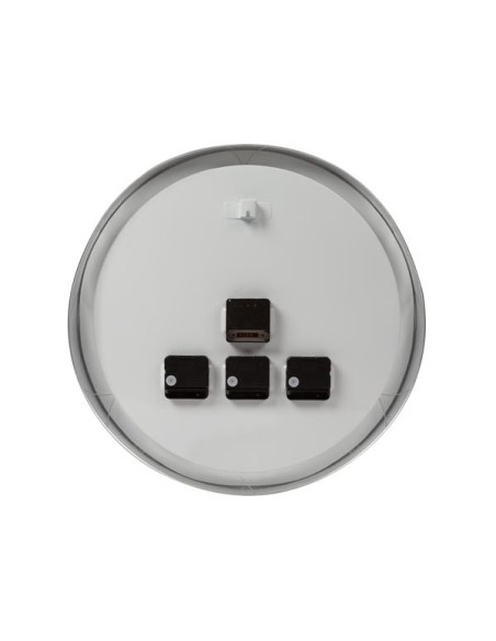 ALUMINIUM WERELDKLOK MET 3 TIJDZONES - Ø 45.5 cm