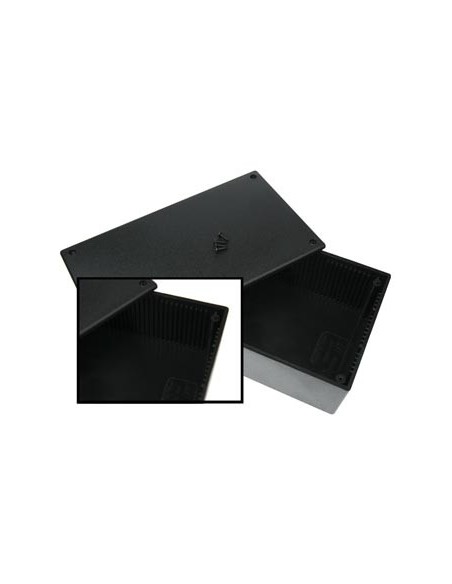 COFFRET PLASTIQUE - NOIR 200 x 110 x 65mm