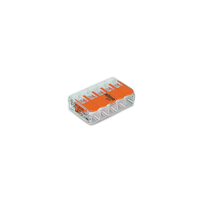COMPACT SPLICING CONNECTOR 5 x 0.2 - 4 mm² FOR ALL WIRE TYPES