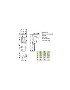 BEFESTIGUNGSADAPTER - FÜR 2-LEITER-KLEMMEN - SERIE 221 -... 2