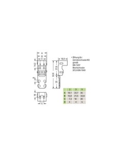 BEFESTIGUNGSADAPTER - FÜR 5-LEITER-KLEMMEN - SERIE 221 -... 2