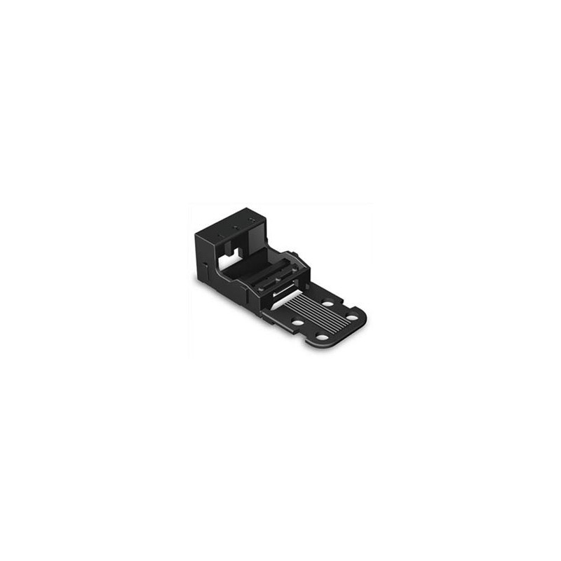 MOUNTING CARRIER - FOR 3-CONDUCTOR TERMINAL BLOCKS - 221 SERIES - 4 mm² - WITH SNAP-IN MOUNTING FOOT FOR HORIZONTAL MOUNTING - B