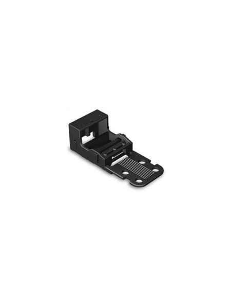 MOUNTING CARRIER - FOR 3-CONDUCTOR TERMINAL BLOCKS - 221 SERIES - 4 mm² - WITH SNAP-IN MOUNTING FOOT FOR HORIZONTAL MOUNTING - B