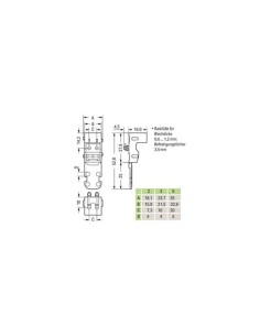 BEVESTIGINGSADAPTER - VOOR 5-DRAADSKLEMMEN - SERIE 221 -... 2