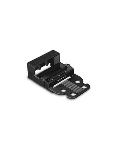 MOUNTING CARRIER - FOR 5-CONDUCTOR TERMINAL BLOCKS - 221 SERIES - 4 mm² - WITH SNAP-IN MOUNTING FOOT FOR HORIZONTAL MOUNTING - B