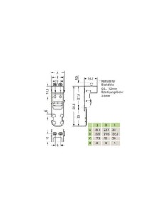 BEVESTIGINGSADAPTER - VOOR 2-DRAADSKLEMMEN - SERIE 221 -... 2