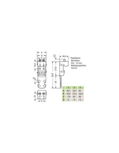 BEVESTIGINGSADAPTER - VOOR 5-DRAADSKLEMMEN - SERIE 221 -... 2