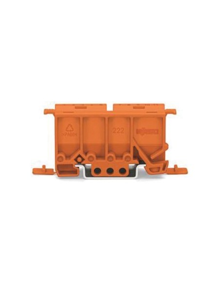 FIXING CARRIER FOR 2- TO 5-POLE COMPACT CONNECTORS, ORANGE