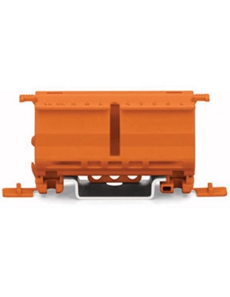 FIXING CARRIER FOR 2- TO 5-POLE COMPACT CONNECTORS, ORANGE
