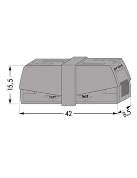 SERVICE-KLEMME - GRAU